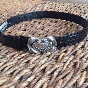 Glen Miller for Ann Turk. Black leather belt. S